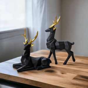 Resin Deer Set Statue