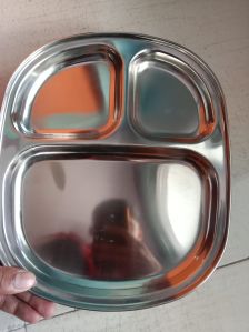 Stainless Steel Compartment Plates