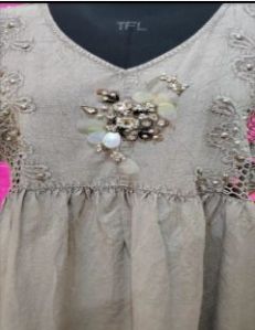 Ladies Cotton Casual Long Top