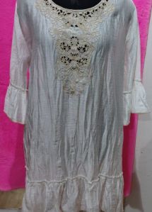 Ladies Embroidered Viscose Dress