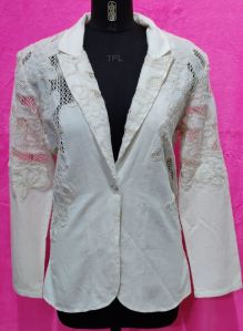 Ladies Stylish White Shrugs Coat