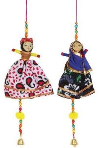 Handicraft Jucntion Multicolour Home Decor Puppet Door Hanging