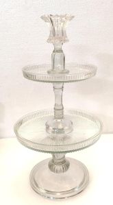 3 Tier Glass Cake Stand