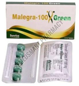 Malegra 100mg Green Tablet