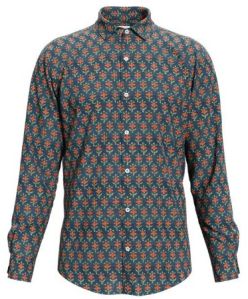 Dorrcee Mens Zen Bloom Cotton Printed Shirt