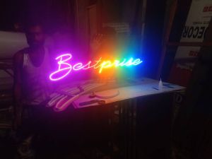 neon sign board