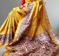 Madhubani Hand Painted Saree