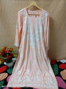 Handloom Mudal Chikankari Kurti