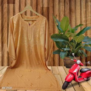 Ombre Shade Handloom Chikankari Kurti