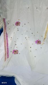 Unstitched Suit Set with Chikankari Dupatta