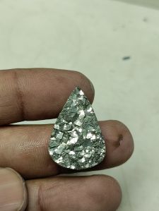 gemstone green druzy pyrite stone