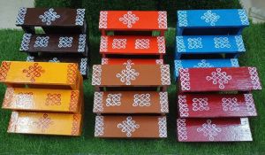 Handmade Mini Wooden Golu Stand