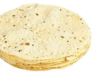 White urad dal papad