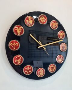 Zodiac Sign Round Designer Wall Clock