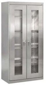 1 Door With Locker Stainless Steel Lab Cupboard