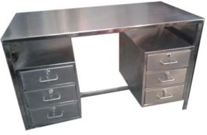 6 Drawer Stainless Steel Storage Table