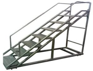 Stainless Steel Ladder With Railing