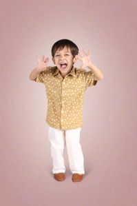 Boys Caramel Hearts Shirt & Pant Set