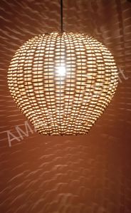 11x11 Inch Bamboo Hanging Lamps