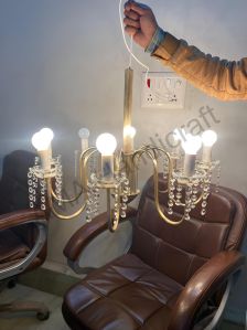 8 Light Hanging Crystal Chandelier