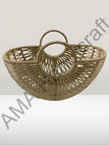 Brown Handmade Jute Basket