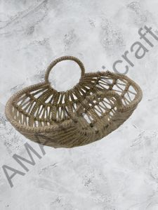 Brown Handmade Jute Basket