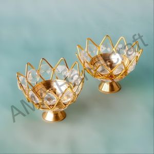 Crystal Lotus Diya