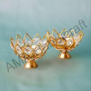 Crystal Lotus Diya