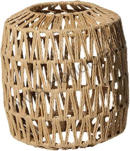 Cylindrical Jute Hanging Lamp