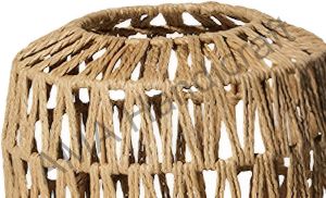 Cylindrical Jute Hanging Lamp