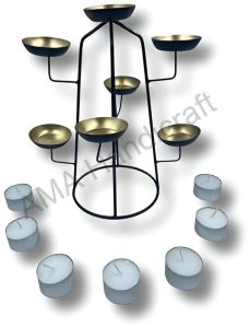 Metal 9 Tealight Candle Holder
