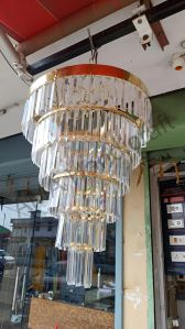 Round Crystal Hanging Chandelier