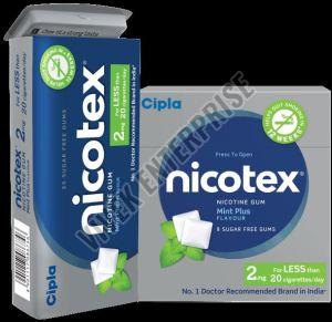 Nicotex Sugar Free Mint Plus Chewing Gum