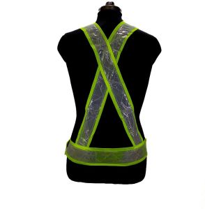 G1 FSPRO Green Safety Reflective Cross Belt