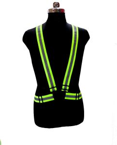 G2 FSPRO Green Safety Reflective Cross Belt