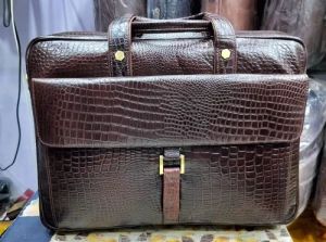 Dark Brown Office Leather Bag