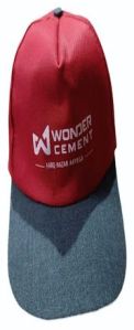Non Denim Grey And Red Promotional Cap