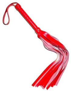 Red Leather Bdsm Flogger