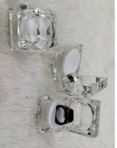 Square Crystal Ring Box
