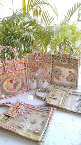 Hand Decorated Jute Bags