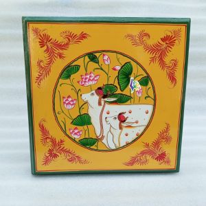 Wooden Hand Painted Chowki