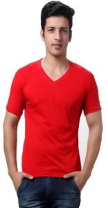 Red V Neck T-Shirt