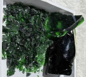 Dark Green Decorative Glass Rocks