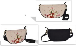 Cotton Flower Adorned Woman Handbag