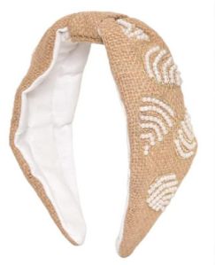 Ladies Jute Pearl Petal Headband