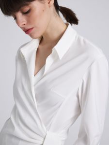 Casual Wear White Top With Black Wide-Leg Pants Co- Ord Sets