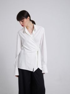 Casual Wear White Top With Black Wide-Leg Pants Co- Ord Sets