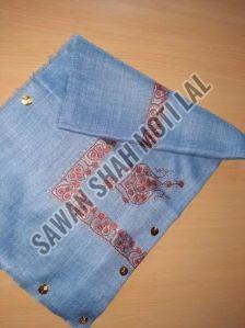 Rectangle Shape Embroidered Woolen Shawl