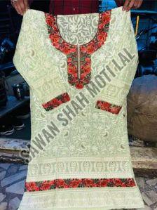 Pure Georgette Silk Embroidered Fully Jaal Kurti
