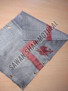 Rectangle Shape Embroidered Woolen Shawl